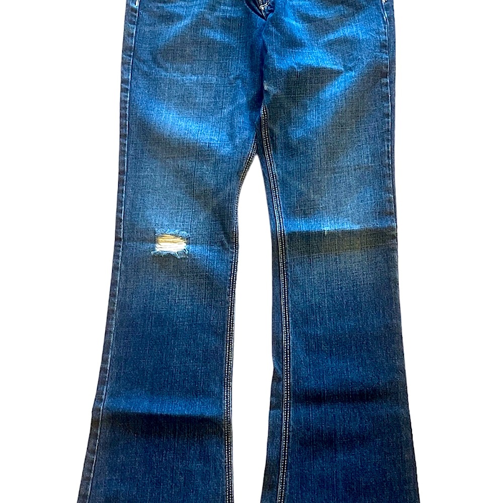 Kids Abercrombie Sz:16 Slim Mackenzie Blue Jeans - Picture 3 of 9